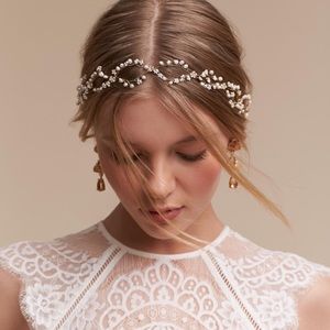 Bhldn pearldrop halo headpiece